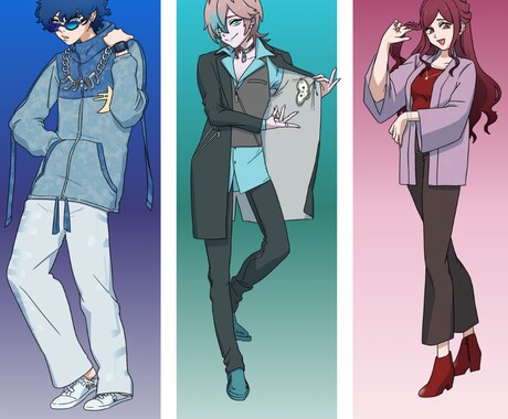 すぐに用意しなきゃいけないTRPGの立ち絵描きます とにかく早く立ち絵を描いてほしい人向け！ イメージ2