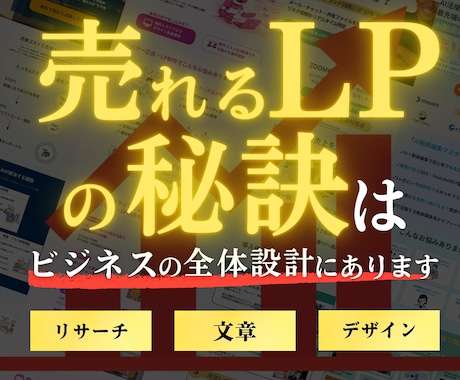 売上げにつながるLPの文章とデザインを制作します 商品の魅力を言語化し、デザインで伝わるLPを制作 イメージ1