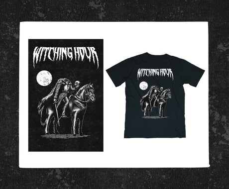 メタル/ダークアートのTシャツデザインします バンドTシャツは勿論、他の用途でもご使用いただけます イメージ2