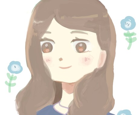 格安でふんわり系のアイコン描きます 動物や花のゆるい絵も添えられます！ イメージ1