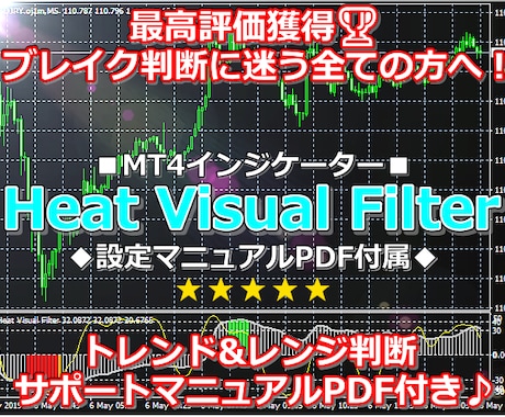 相場の過熱感を正確に捉えるFXツールをご提供します 転換点を可視化！★トレンド・レンジブレイク判断に迷う方へ！ イメージ1