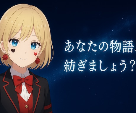 アニメ風世界観でなりきりチャットします あなたの想像する物語をキャラと一緒に紡ぎます イメージ1