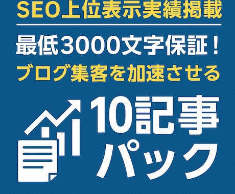 最低3000文字！SEO対策済の10記事提供します ブログ集客を加速させる10記事パック！上位表示実績も記載中！ イメージ1