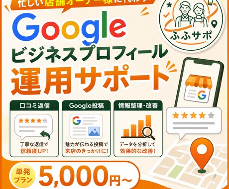 Googleビジネス運用サポートします 店舗運営に集中できるGoogle運用サポート！ イメージ1