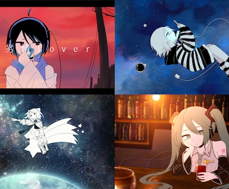 お手頃価格◎ボカロ・音楽作品向けMV一枚絵描きます 歌ってみた・オリジナル曲・CD配信ジャケット・キービジュアル イメージ2