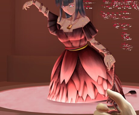 厚塗りで1枚絵を描かせていただきます 自己流の芸術を提供します。　オリジナルキャラクター限定です。 イメージ2