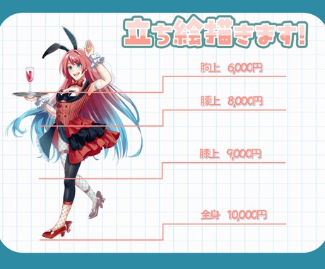 先着10件値下げ中！立ち絵描きます TRPGやゲームで使えるキャラクター立ち絵の制作をいたします イメージ2