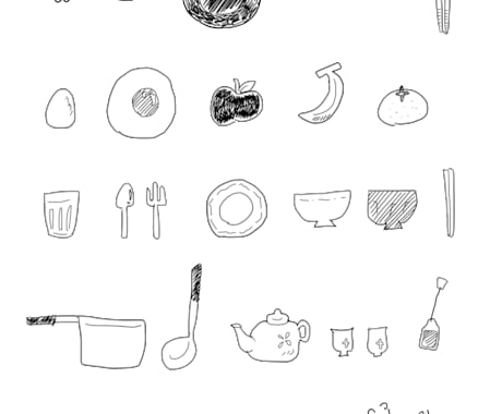 線画の優しいイラストをセットでお描きします シンプルで伝わりやすいイラストをお探しの方　宣伝や挿絵に イメージ2