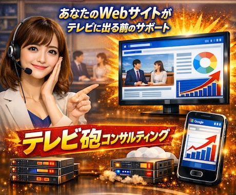 Webサイトのテレビ砲コンサルティングをします Webサイトがテレビ・ニュースサイトに出る前のサポート イメージ1