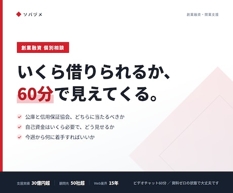 創業融資の通し方を実務ベースでお伝えします 公庫・保証協会/支援30億円超の実務家が対応 イメージ1