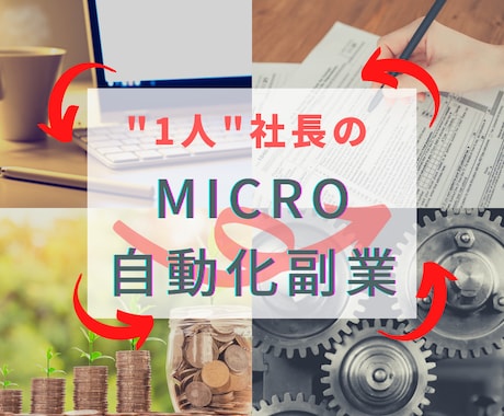 情報弱者の裏側戦略【Micro自動化副業】教えます 1人社長を目指す為の「ズルすぎる」ネット副業仕組み化戦略 イメージ1