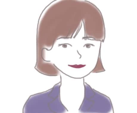 アイコン向けの似顔絵イラストを制作します シンプルでお洒落な線画の似顔絵／自画像を元に制作も可能 イメージ1