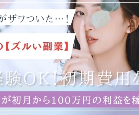 激安!!副業に特化した宣材動画を作成いたします 人の興味を引く動画にする事を心がけております！ イメージ1