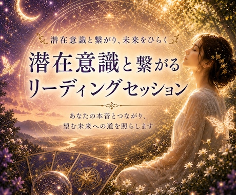 潜在意識からの内なる声を届けます 心を澄ませ、内なる声を受け取るリーディング イメージ1