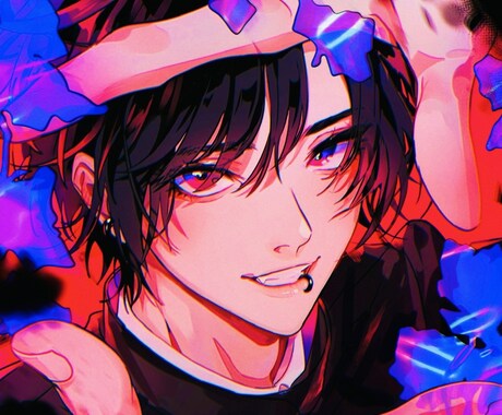 アイコン･サムネ･1枚絵等★用途に合わせ制作します 白黒仕上げは最安3,000円から⭕️お気軽にご相談ください！ イメージ1