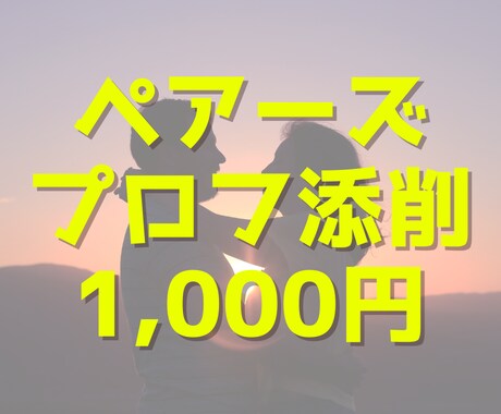 ペアーズのプロフィールを添削します プロフィール改善後は、可愛い女性（CAや看護師）からいいね増 イメージ1