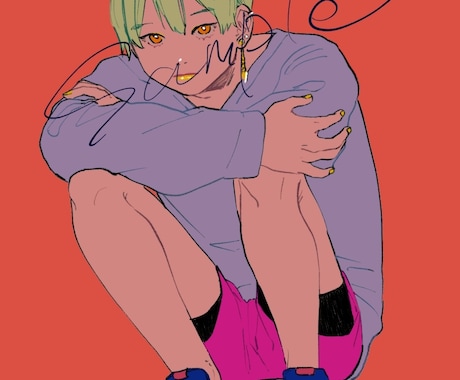 お試し特価！歌ってみた等のイラスト描きます MVに使用する画像作成致します！ イメージ2