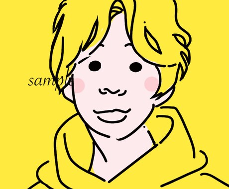 記憶に残る、シンプルな線画をお描きします 顔出し無しで決まる第一印象。シンプルな線画にしてみませんか？ イメージ2