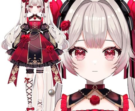 live2dモデルパーツ分けイラスト制作をします イメージ1