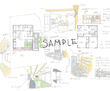 手書きで分かりやすく！暮らしをご提案します 現役建築士がプロの目線で間取りをご提案します イメージ2