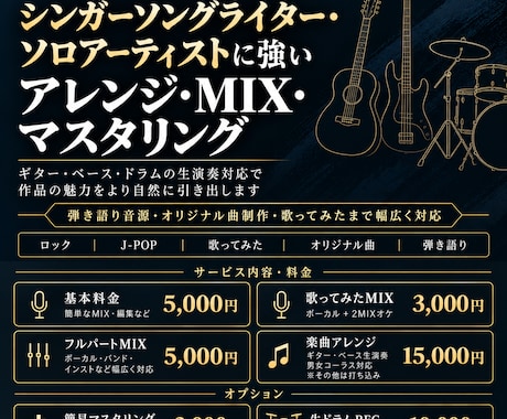 現役プロが楽曲アレンジ・MIX承ります イメージ1