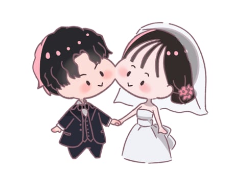 ころっとしたデフォルメのイラスト描きます ２頭身のコロッとしたや頭身高めのイラスト描きます イメージ1