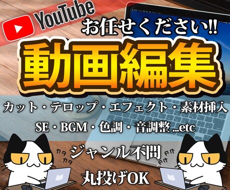 youtube動画編集承ります 各種SNS対応可。基本料金5000～スピード納品可能です。 イメージ1