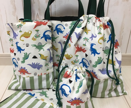 入園、入学グッズお作りします お子様のお好きな生地で1つ1つ丁寧に製作致します イメージ2