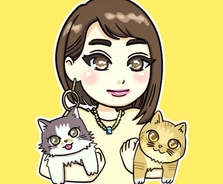 SNSアイコン描きます 似顔絵やペットの可愛いイラストであなたのSNSを彩ります イメージ1