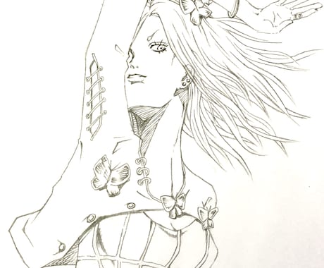 オリジナルのイラスト(アナログ画) 描きます 他には無いイラスト で個性をアピール！印象を残したい人へ！ イメージ2