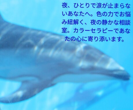チャット対応。夜間限定で対応します 【夜間限定】カラーセラピー〜明日を少し前向きにするための時間 イメージ2