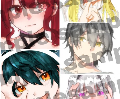あなたのアイコンをお描きします アイコン用(首から上)のイラストを描かせていただきます イメージ2