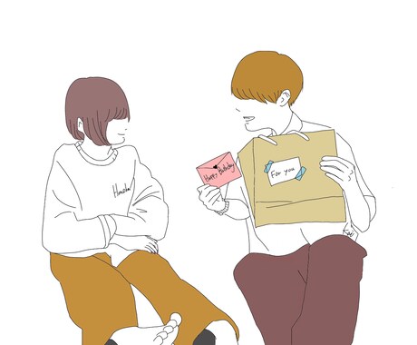 シンプルなオリジナルイラストを提供します イメージ1
