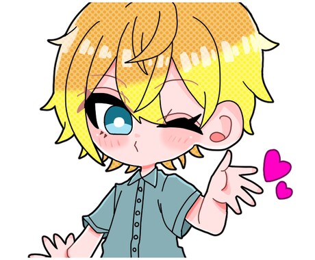 LINEスタンプ制作します 商用・個人用OK！キラキラ可愛いミニキャラ！ イメージ2