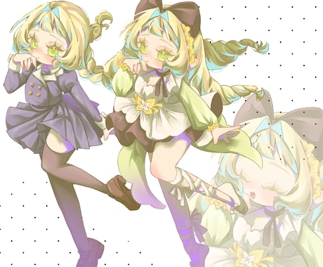 画面映えする立ち絵お描きします 表情差分1つ無料！とびきり可愛い立ち絵をお届け！ イメージ2