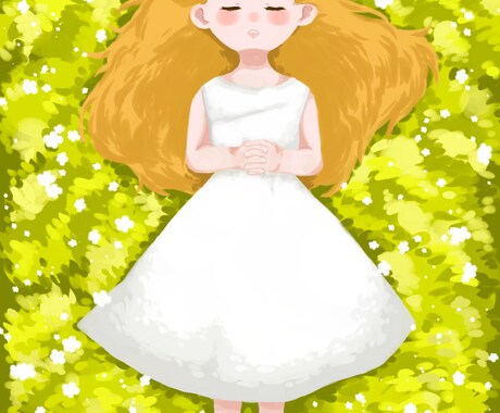 商用無料！ゆるふわ可愛いファンタジー少女を描きます 夢みたいな、ふわっと優しい女の子を✧ イメージ2