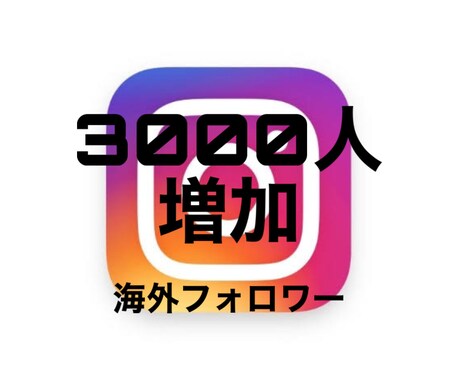 インスタ +3000人　海外フォロワー増やします 【集客・収益化】海外フォロワーの増加。 イメージ1