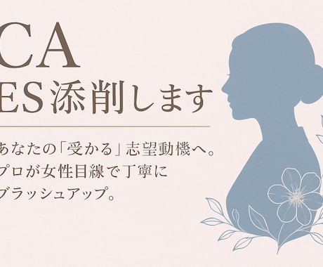 客室乗務員を目指す方へ⭐︎ES添削します 〜CA受験講座・ES／書類添削編〜 イメージ1