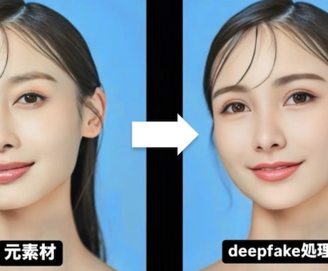 ディープフェイク動画（顔の合成）作ります 顔出し絶対したくない方、動画編集未経験の方におすすめです イメージ1