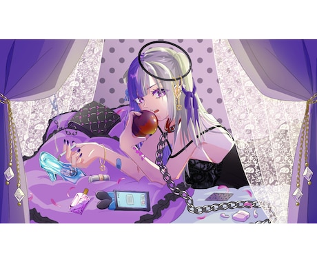 歌ってみたMV描きます 歌ってみた、オリジナル楽曲のMV内イラストやサムネイル イメージ2