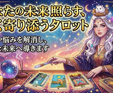 心にそっと寄り添うタロット占いします 今必要なメッセージと具体的な行動アドバイスをお届けします イメージ1