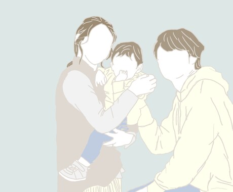 線画で素敵な1枚を彩ります 写真を送って頂くだけでみなさんに寄り添った温かい線画描きます イメージ1