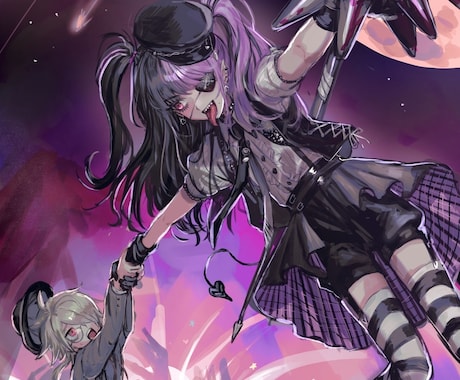 サムネ・MVなどに使える一枚絵お描きします 耽美、かっこいいイラストを制作いたします！ イメージ2