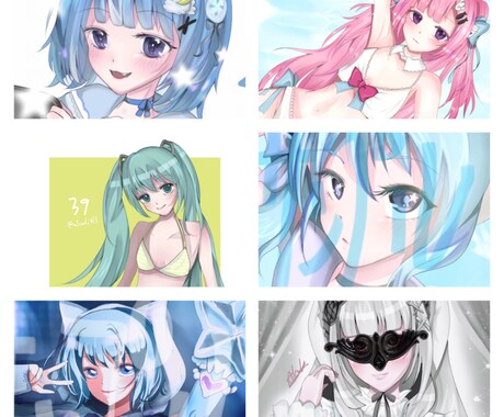 配信画面向けに(追加料金なし)描きます VTuberさん活動応援します! イメージ2