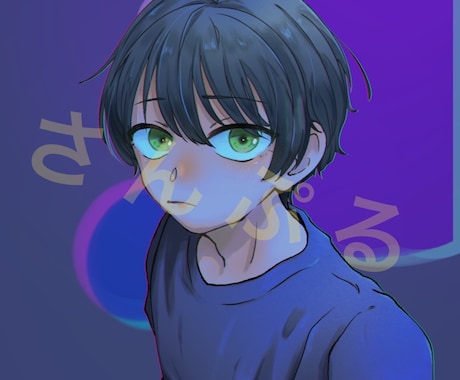 中性的な子描きます あなただけのSNSアイコン作ります イメージ1