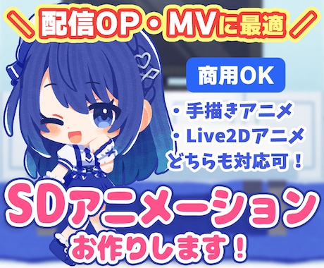商用OK！SDキャラのアニメーションお作りします イメージ1