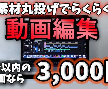 youtube向けの動画編集をします イメージ1