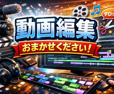 シンプルな動画編集をします お客様第一に納得のいくサービスを目指します イメージ1