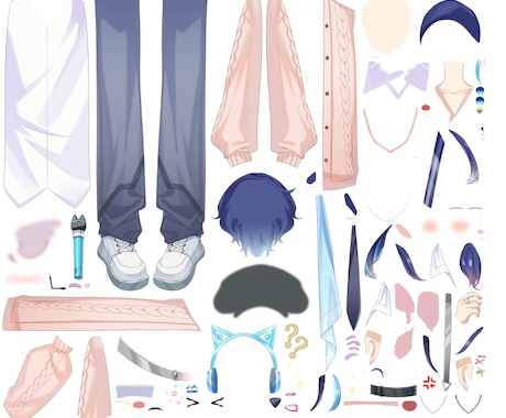 完成済Vtuberキャラクター販売します 【商用可】かわいい超豪華キャラクターモデリングをすぐお渡し イメージ2