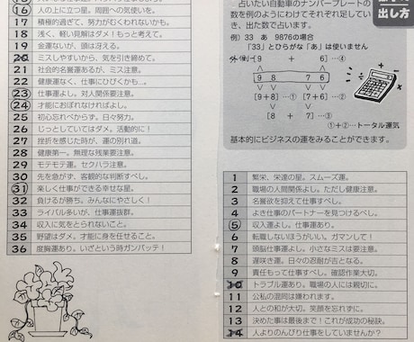 数字を御守りに　数列占い承ります 車のナンバー　名前の画数　ケータイ番号（対面可能な方のみ） イメージ2